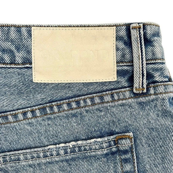 GRLFRND The Helena High Rise Cut Off Jeans Shorts Newport frayed Raw hem Size 30 - Picture 9 of 13